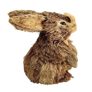 Sisal Straw Rustic Standing Bunny Rabbit